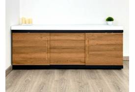 Экран под ванну МДФ Alt Black 1500 мм дуб