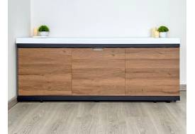 Экран под ванну МДФ Rita Black 1800 мм дуб