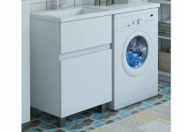 Тумба с раковиной Dallas Luxe 1050 напольная 2 ящика левая