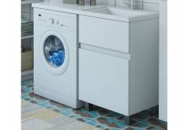 Тумба с раковиной Dallas Luxe 1500 напольная 2 ящика правая