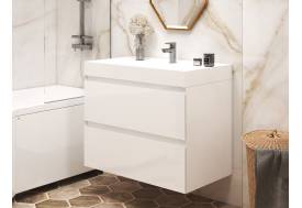 Тумба с раковиной Quadro 850 навесная 2 ящика