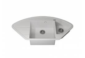 Кухонная мойка Uperwood Quartz UPD-06-01 белая матовая