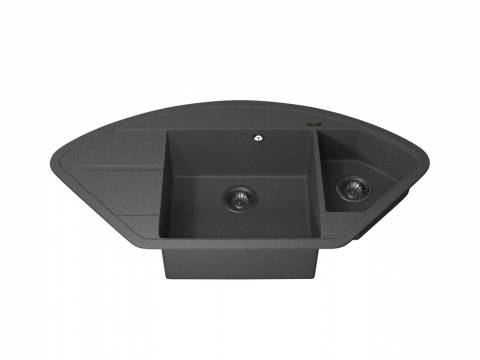 Кухонная мойка Uperwood Quartz UPD-06-03 серая матовая