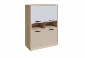 Комод Твист Капучино/Белая шагрень