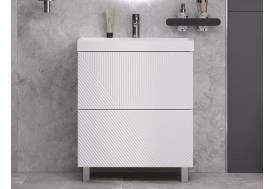 Тумба с раковиной Edge 70 напольный белый