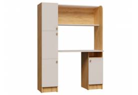 Уголок школьника Омега 2 Дуб золотистый/Белый