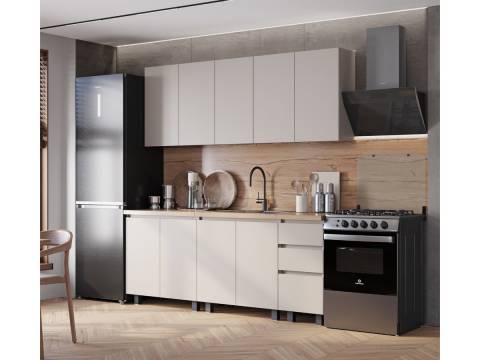 Кухня Честер 2000 мм Кашемир