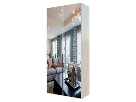 Шкаф Гранд ГШБ/2-21-10-22 (двери тип 2) с зеркалами