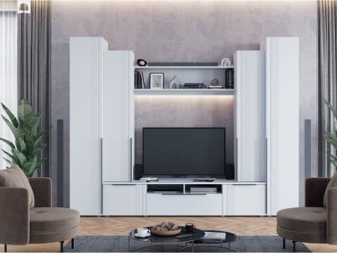 Гостиная Вита белый лофт