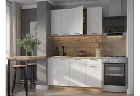 Кухонный гарнитур Валерия 1400 мм МДФ Вотан/Белый