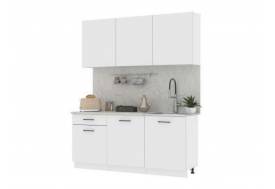Кухонный гарнитур Лайма ЛДСП 1800 мм Белый