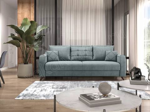 Прямой диван Бриз Newtone aqua blue