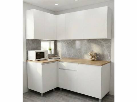 Кухонный гарнитур угловой 1000*1600 мм с двумя столешницами