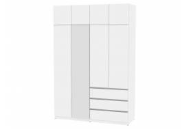 Шкаф с зеркалом Malta light H306М и Антресоль HA4