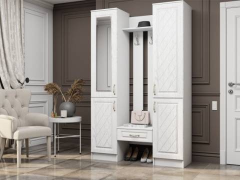 Прихожая Либерти белое дерево