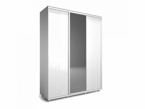 Шкаф-купе Удачный ОУ 21-6-010 белый трехдверный