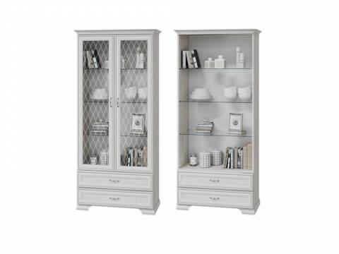 Шкаф-витрина Николь с 2-мя стеклянными дверками
