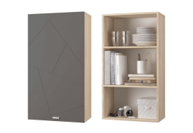 Шкаф для книг Скайлайн графит