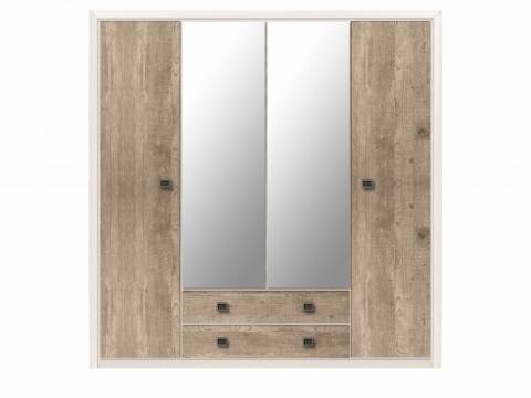 Шкаф SZF4D2S Коен Ясень Снежный