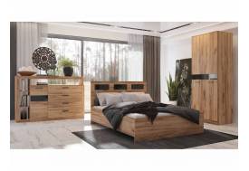 Спальня Гамма дуб крафт золотой