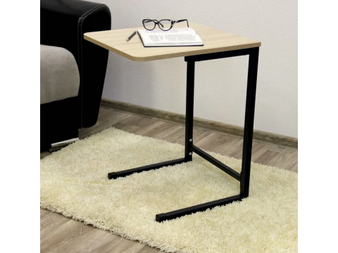 Приставной столик Стеллс-2 дуб сонома - черный