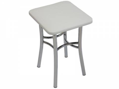 Табурет Квадрат белый крокодил 2 шт