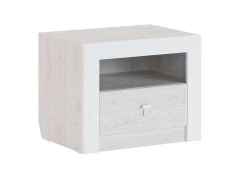 Тумба прикроватная Амели Белый глянец